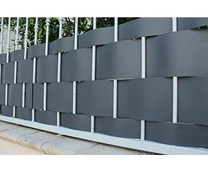 PINTO FERRAMENTA E-COMMERCE Rete Ombreggiante Pannelli PVC Plastica Frangisole Frangivento Telo Telone Recinzioni Giardino Balconi Rete Ombra Privacy H95cm x 2.50mt (Bianco)