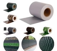 Pinto Ferramenta Frangivista Balcone PVC Telo Copri Ringhiera Striscia Impermeabile Anti-UV Occhiellato Frangivento Privacy Schermatura Recinzione Terrazzo Giardino con Accessori (H19X35MT, Grigio)