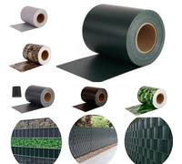 Pinto Ferramenta Frangivista Balcone PVC Telo Copri Ringhiera Striscia Impermeabile Anti-UV Occhiellato Frangivento Privacy Schermatura Recinzione Terrazzo Giardino con Accessori (H19X35MT, Verde)