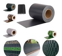 Pinto Ferramenta Frangivista Balcone PVC Telo Copri Ringhiera Striscia Impermeabile Anti-UV Occhiellato Frangivento Privacy Schermatura Recinzione Terrazzo Giardino con Accessori (H19X35MT, ANTRACITE)