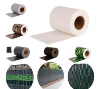 Pinto Ferramenta Frangivista Balcone PVC Telo Copri Ringhiera Striscia Impermeabile Anti-UV Occhiellato Frangivento Privacy Schermatura Recinzione Terrazzo Giardino con Accessori (H19X35MT, Bianco)