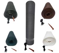 Pinto FERRAMENTA Rete Balcone Protettiva in Plastica per Ringhiera Cancelli e Recinzione Decorativa per Giardino Anticaduta Protezione Bambini e Animali Fascette E Cutter Omaggio (h1x30mt, Argento)