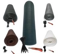 Pinto FERRAMENTA Rete Balcone Protettiva in Plastica per Ringhiera Cancelli e Recinzione Decorativa per Giardino Anticaduta Protezione Bambini e Animali Fascette E Cutter Omaggio (h1x30mt, Verde)