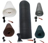 Pinto FERRAMENTA Rete Balcone Protettiva in Plastica per Ringhiera Cancelli e Recinzione Decorativa per Giardino Anticaduta Protezione Bambini e Animali Fascette E Cutter Omaggio (h1x10mt, Antracite)