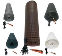 Pinto FERRAMENTA Rete Balcone Protettiva in Plastica per Ringhiera Cancelli e Recinzione Decorativa per Giardino Anticaduta Protezione Bambini e Animali Fascette E Cutter Omaggio (h1X5mt, Marrone)