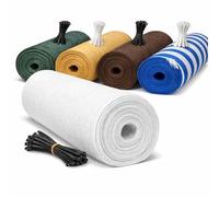 Pinto FERRAMENTA Rete Telo Ombra Ombreggiante Verde o Bianca 100 Fascette in Omaggio Privacy Schermatura 90% Recinzione Esterno Copertura Oscurante per Giardino Terrazzo Balcone (H2X10MT, BIANCO)