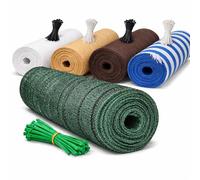 Pinto FERRAMENTA Rete Telo Ombra Ombreggiante Verde o Bianca 100 Fascette in Omaggio Privacy Schermatura 90% Recinzione Esterno Copertura Oscurante per Giardino Terrazzo Balcone (H3X20MT, VERDE)