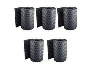 Pinto FERRAMENTA Striscia Frangivento Frangisole Rattan Schermatura Privacy Balcone Ringhiera Cancelli Terrazzi Pannelli Recinzioni Esterno PVC h19cm x 2.0mt Fascette Omaggio (5, Antracite)