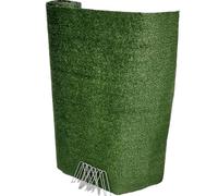 PINTO FERRAMENTA Tappeto Prato Erba Sintetica da Esterno Verde Manto Erboso Finta Erbetta Artificiale per Giardino Balcone Terrazzo Piscina 7 mm Drenante in Omaggio 10 Picchetti (h1x4mt)