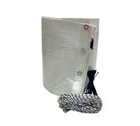 Pinto FERRAMENTA Telo Telone Occhiellato PVC Multiuso per Esterno Impermeabile Rinforzato Trasparente 100 Fascette e 10MT Corda Omaggio Coperture Copri Legna Antipioggia Antistrappo (5x6 mt)