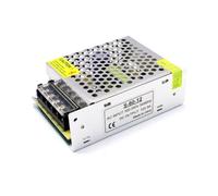 PintoHardware Alimentatore Switching S-60-12 60W, AC 110-220V a DC 12V 5A, Trasformatore Stabilizzato, Alimentatore Industriale con Alloggiamento Metallico Ventilato per LED CCTV e Automazione