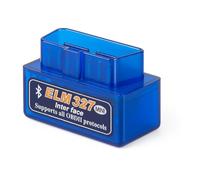 PintoHardware ELM327 Mini scanner Bluetooth OBD2, interfaccia diagnostica automobilistica, auto guasti ed errori supporta tutti i protocolli OBDII, blu