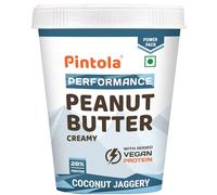 Pintola Coconut Jaggery Performance Series Peanut Butter, Creamy, 510gm, Vegan Protein 28% Protein High Protein & Fiber