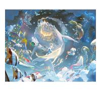 Pintoo Puzzle da 2000 pezzi per adulti - Shu - La balena caduta in galassia bellissimo puzzle in plastica per la decorazione della casa Zero Dust Easy Storage [H3043]