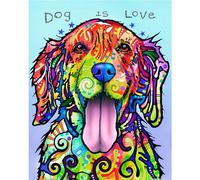 Pintoo Puzzle da 500 pezzi per adulti - Dean Russo - Dog is Love Bellissimo puzzle in plastica per la decorazione della casa Zero Dust Easy Storage [H2039]