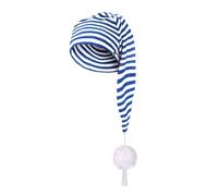 PINTUTU Cappello da Notte - Donna E Uomo - Cappellino da Notte in Cotone - Berretto con Pompon Taglia Unica - Cappello da Notte con Pompon - Berretto A Punta Costume da Babbo Natale per Adulti