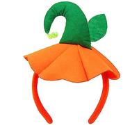 PINTUTU Cerchietto Halloween Bambina Fascia per Cappello da Strega Cerchietto per Capelli con Zucca Hairband per Ragazzi Accessori per Halloween Cosplay Hippie