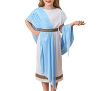 PINTUTU Medieval Dress Travestimento Toga Romano per Ragazzo M-L, Abito Romano Cosplay Versatile per Feste Toga, Halloween E Tutte Le Manifestazioni di Carnevale Mascherate