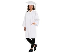 PINTUTU Toga Laurea Nera Unisex Con Cappello Tocco Per Cerimonie Di Laurea, Perfetta Per Studenti Di Scuola E Università, Robe Accademica Resistente E Elegante Abito Da Laureato Set