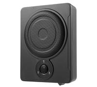 Pinuox Subwoofer attivo per auto, subwoofer attivo, ultra compatto da 8 pollici, subwoofer attivo da 200 W, con amplificatore integrato per auto/camion, set di cavi incluso