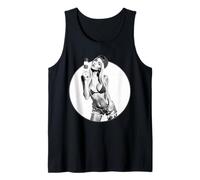 Pinup Girl T Shirt da Uomo Sexy Pin up Girl & Ice Pop V2 BW Canotta