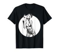 Pinup Girl T Shirt da Uomo Sexy Pin up Girl & Ice Pop V2 BW Maglietta