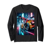 Pinup Girl T Shirt per gli uomini - Sexy Pinup con tatuaggio & auto Maglia a Manica