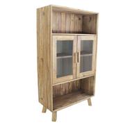 PINUS - credenza con vetrina in pino riciclato