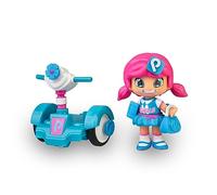 PINY INSTITUTE OF NEW YORK - PINY Dareway con personaggio di Michelle con il suo dareway blu, con accessori, per bambine/i e bambine dai 4 anni, Famosa, (PNP01100)