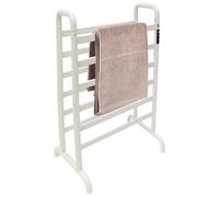 PINYELIN Scaldasalviette elettrico, 180 W, autoportante, doppio fila, scaldasalviette elettrico, con indicatore LED, intervallo di regolazione della temperatura 45-60 ℃