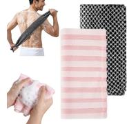 Pinyenr Peeling, telo doccia giapponese, esfoliante shower towel pulizia profonda, extra lungo backscrubber per uomini e donne (2)