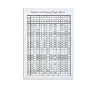 Pinyin Reference Poster Chinese Learning Visual