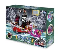 Pinypon Action - Barca Pirata, Multicolore, Raccomandato per Bambini da 4 a 8 Anni, 700015803