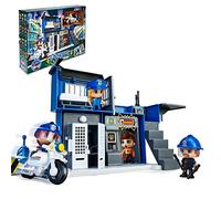 Pinypon Action Commissariato polizia, con accessori, cella ed eliporto, personaggio poliziotto e una moto, per bambini e bambine da 4 anni, multicolore, (Famosa 700017039), taglia unica