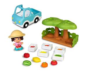 Pinypon Action My First Pinypon, Mercato, Camion, Orto, Personaggio e Accessori di Gioco Come Frutta e Verdura, per Bambini e Bambine da 1 Anno, Famosa, 700017334