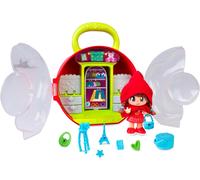 Pinypon Racconti con Borsa, Borsa rossa con manico, Statuina di Cappuccetto Rosso del Mondo delle Racconte, Armadio per riporre accessori e vestiti, Include 3 Piccoli Accessori, Famoso (PNY82200)