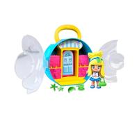 Pinypon Storie con borsetta, borsa blu con manico, figura di Alice del Paese delle Meraviglie, armadio per riporre accessori e vestiti, include 3 piccoli accessori, famoso (PNY82300)