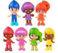 PINYPON RAINBOW TUBE, TUBO CON 7 PERSONAGGI PINYPON COLORI ARCOBALENO;