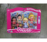 PINYPON SET OF 4 TALE FIG, 4 Personaggi Pinypon favole con gonna girevole con disegni a tema, con 15 accessori a tema, per bambine/i dai 4 anni, Famosa (PNY87000)