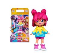 Pinypon TOP Sushi Foodie Girl, TOP Girl a tema sushi, figura con braccia e gambe articolate, doppia espressione, vestiti e scarpe intercambiabili, busta con accessori,+4 anni, famosa (PNN01200)