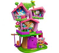 Pinypon - Tree House con 3 Diversi Spazi per Il Gioco Interattivo, Ascensore Mano, Scivolo, Altalena e Fiori in Crescita, Include Una Figura Diversi Accessori, 700016652