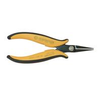 Pinza a becchi dritti, lunghi e zigrinati per elettronica, per la presa di componenti in punti poco accessibili - Piergiacomi PN 2007