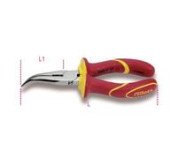 PINZA A BECCHI MEZZOTONDI CURVI LUNGHISSIMI ISOLATA 1000V