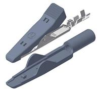 Pinza a coccodrillo in miniatura 8A grigio SKS Hirschmann 930318106 Range di serraggio (max.): 4 mm Lunghezza: 41.5 mm 1 pz