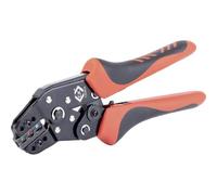 Pinza a cricchetto per terminali isolati 0,25-2,5 mm²