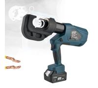 Pinza a Crimpare Idraulica Elettrica, Pinza Idraulica Ricaricabile per Terminali in Rame e Alluminio 10-400 mm², Crimpatrice Idraulica per Cavi Alimentata a Batteria EZ400
