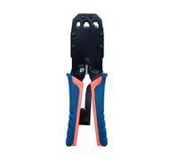 Pinza a crimpare per connettori RJ45/RJ12/RJ11/RJ10, ideale per installazioni di rete e connessioni di cablaggio.