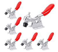 Pinza a Leva 201 - Set 6 Pezzi Con Staffa Orizzontale In Metallo, Attrezzo a Sgancio Rapido Per Il Fissaggio Di Saldatura e Assemblaggio Di Componenti Elettronici