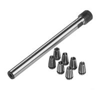 Pinza a molla per macchine CNC, set di 7 pinze ER8 con mandrino a gambo dritto C10 ER8A 100L gamma di serraggio 2-5 mm per fresatura foratura rettifica uso industriale