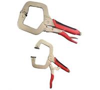 PINZA A MORSETTO CON GANASCE A CON COLLO DI CIGNO A GRIP SCATTO 10"